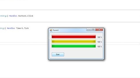 Visual Studio ProgressBar Color Tutorial
