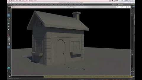 3D Basics in Maya - Blocking in a Cottage Scene