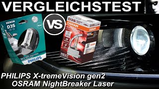  PHILIPS X-tremeVision gen2 vs OSRAM NightBreaker Laser | Next Gen HID Xenon Vergleichstest