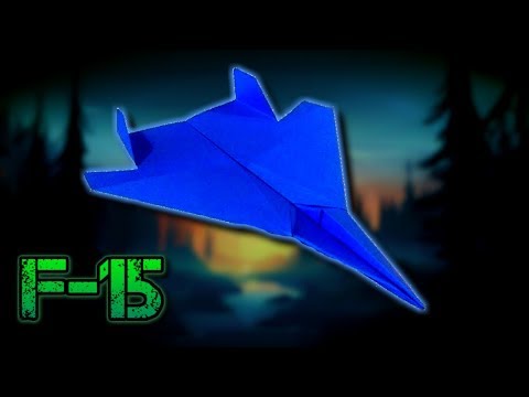 Kağıttan F-15 Savaş Uçağı Nasıl Yapılır ? [Origami Yapımı]