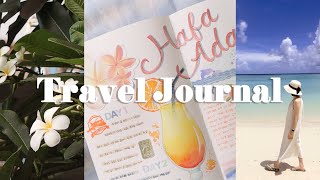 Let's keep a diary after summer vacation ✈🏖📖Watercolor Painting Journal, Art Vlog🎨