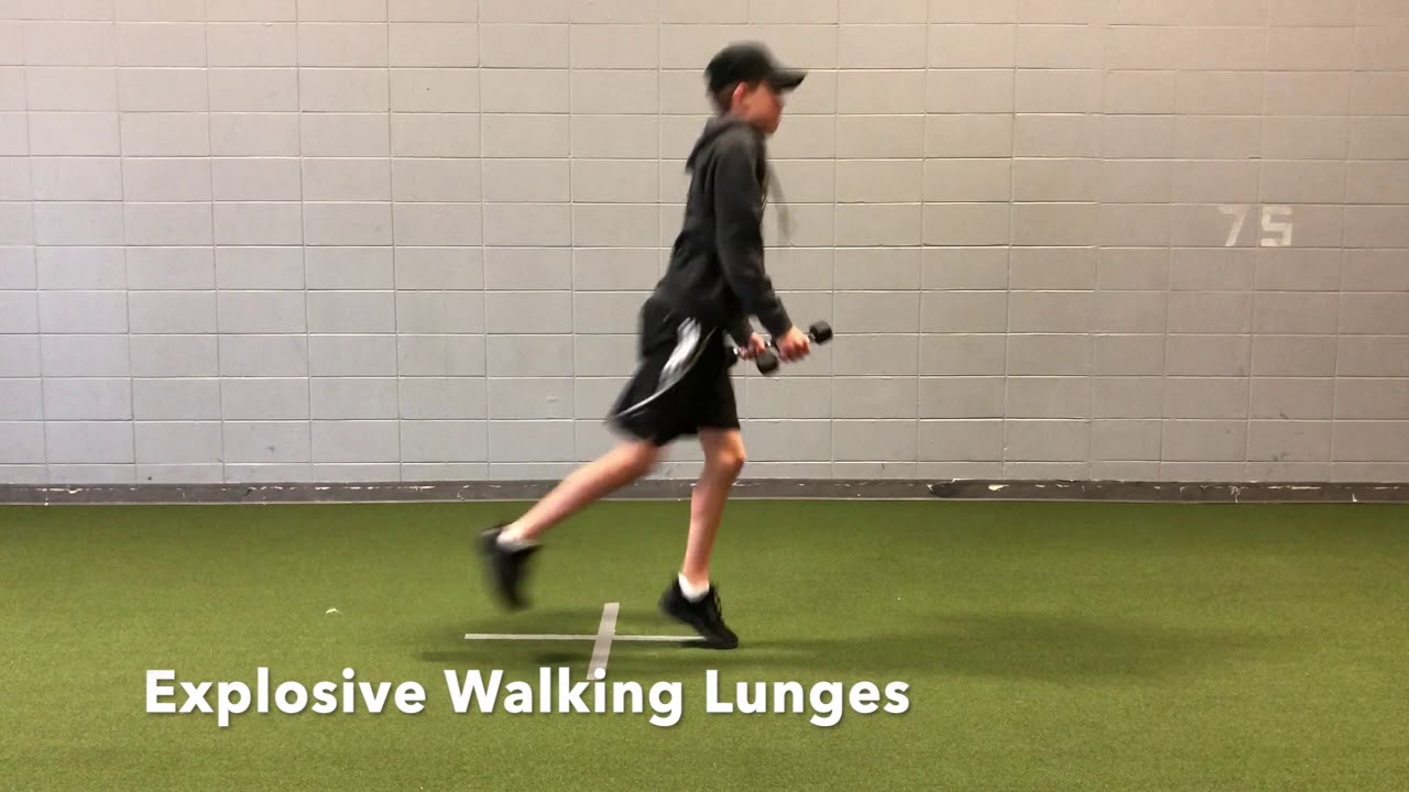Explosive Walking Lunges - YouTube