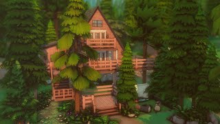 картинка: Дом - шалаш || Строительство в The Sims 4 || Скачать NOCC || SpeedBuild