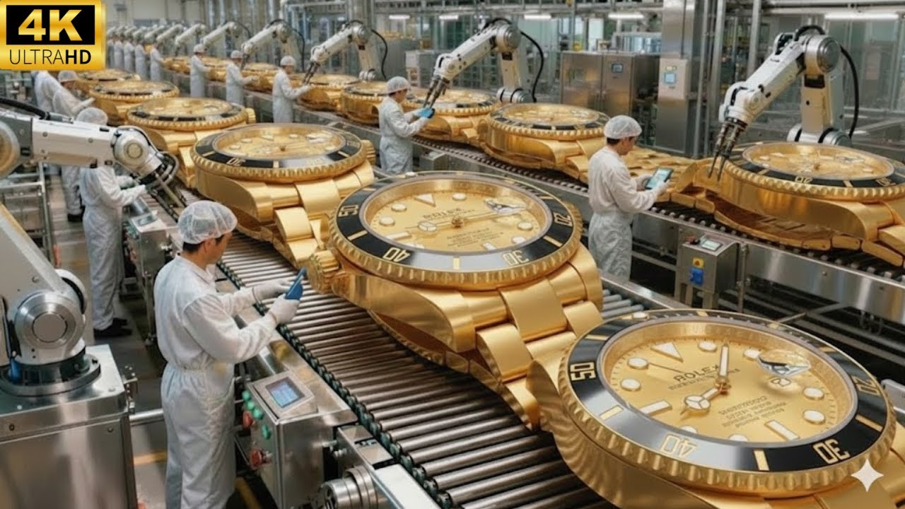 Inside a 24k gold Rolex watch factory: Luxury Production Process
