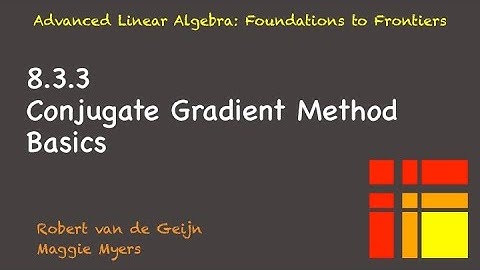 8.3.3 Conjugate Gradient Method