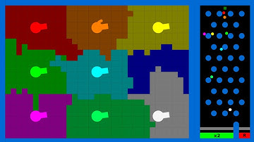 Multiply or Release - 9 Color Battle Royale - in Algodoo