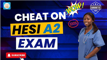 How to cheat on the HESI A2 entrance exam!!
