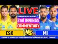 🔴CHENNAI VS MUMBAI 2ND INNINGS MI BAT 33th T20 LIVE AUDIO COMMENTARY & FAN CHAT WATCH ALONG 🎤