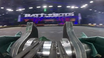 BattleBots Destruct-A-Thon Disarray VS Pteradominator - onboard Disarray