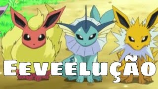 Pokemon Evolução Eevee Vaporeon Jolteon Flareon Acender