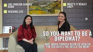 Becoming a Diplomat: Amb. Tess de Vega talks about the FSO Exam &amp; more | Almost Diplomatic