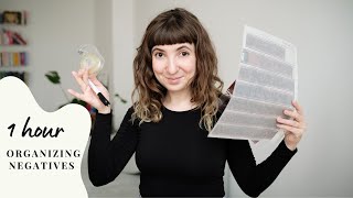 Organize Negatives with Me 🎞️ 1h [Real Time]