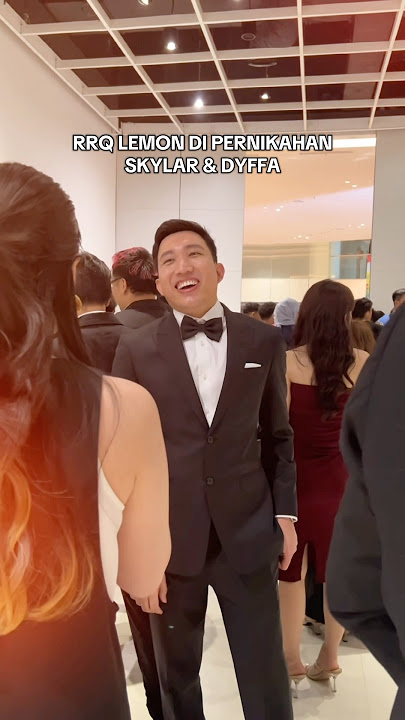 RRQ LEMON FULL SENYUM DI PERNIKAHAN SKYLAR & DYFFA @rrq_lemon
