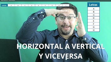 Pasar datos de Horizontal a Vertical y viceversa con la herramienta Pegado Especial de Excel