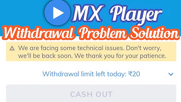 MX player withdrawal problem solution ! mx player cash out issue solve 💯% today,MX player new update