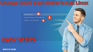 Easily Change GRUB Boot Order in Kali Linux