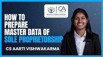 How To Prepare Master Data | CS Aarti Vishwakarma
