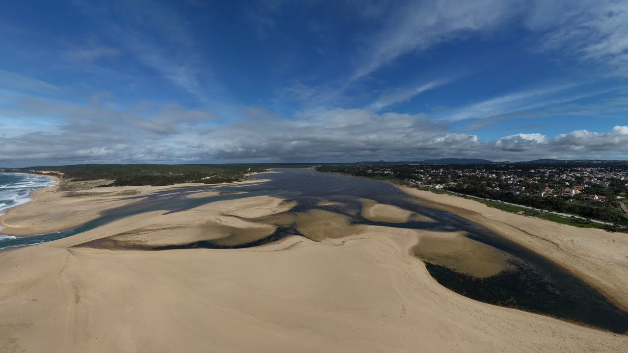Lagoa de Albufeira / Sesimbra -  Abertura natural ao mar em fevereiro de 2026