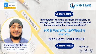 Webinar: HR & Payroll of ERPNext For You