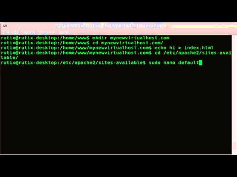 Create apache virtual host