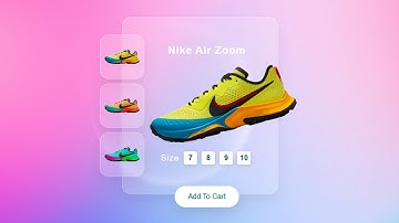 Glassmorphism Design With CSS | Product Card With Glassmorphism Effect