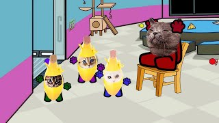 Happy Cat and CREWMATES. All stories Cat version Part1 | Pushcats