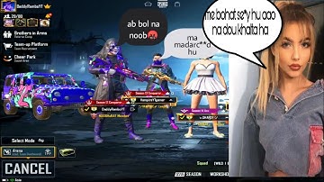 🤬😂 Random Gold Digger Girl Call Me Noob And  I Challenge Them||Pubg Mobile||Super Gamer||Part -3