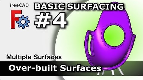 FreeCAD: Overbouwde oppervlaktetechniek met trimoppervlakkentool | Basis oppervlaktebewerking #4