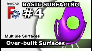 Celebrity FreeCAD: Over Built Surface Technique With Trim Surface Tool  | Basic Surfacing #4 Profile