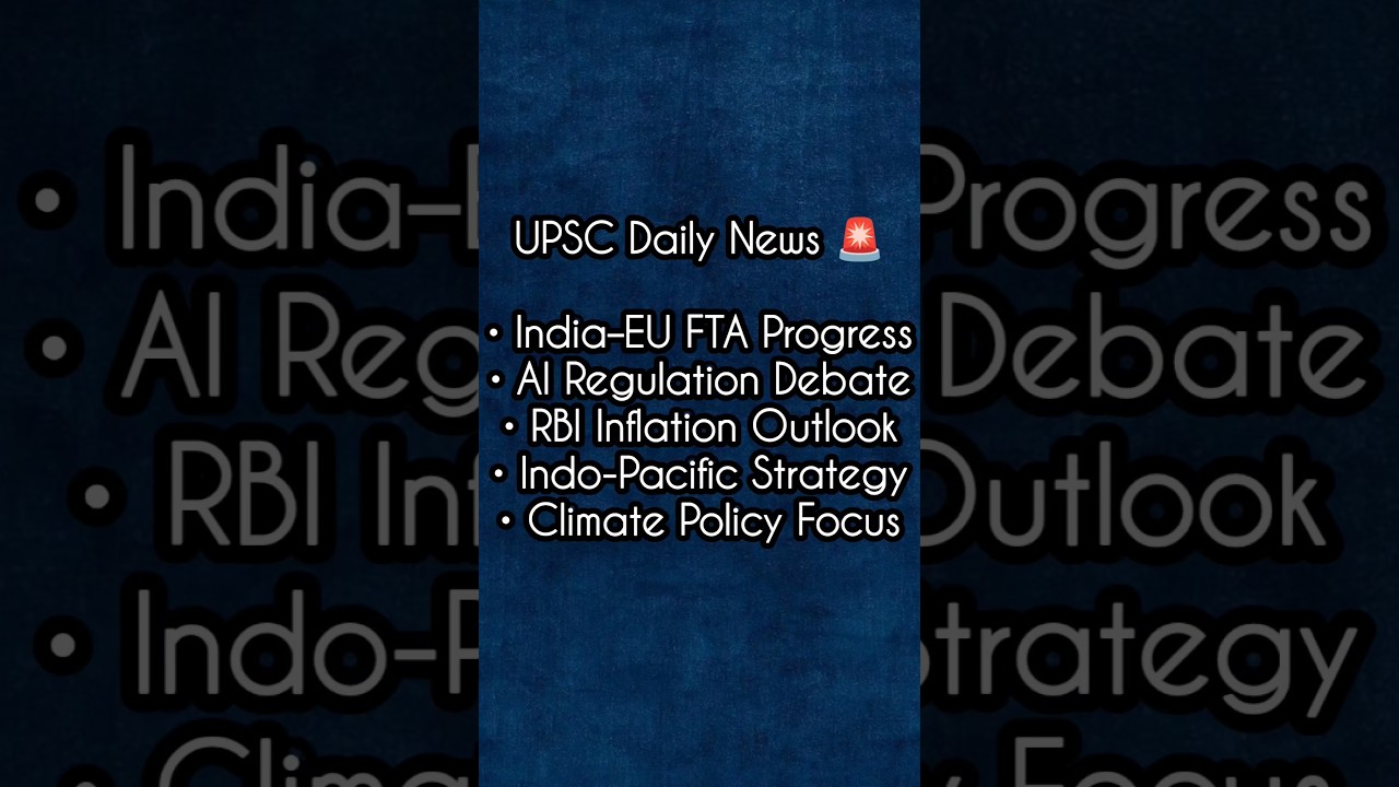 UPSC Daily News in 60 Seconds ⚡