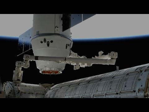 CRS-13 Dragon berthed with International Space Station