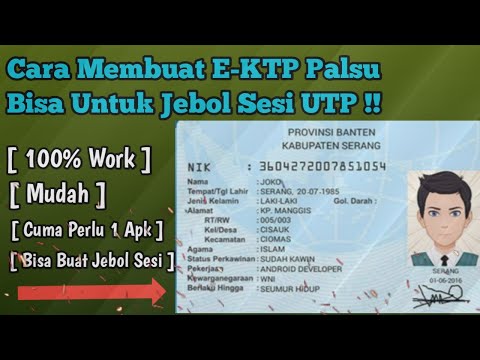 Cara Membuat E-KTP Palsu !! Bisa Buat Jebol Facebook Terkena Sesi