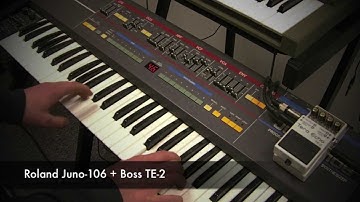 Boss TE-2 with a Roland Juno-106, SH-101 and RD-64