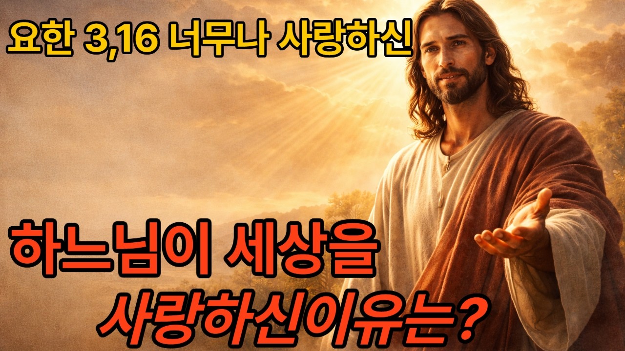 요한 3,16하느님은 세상을 너무나 사랑하신 나머지 ,For God So Loved the World (John 3:16) 성서의향기 묵상과  말씀을 함께 나눕니다.