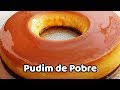 Pudim de Pobre, feito com biscoito maizena. Gastando pouquissimo.