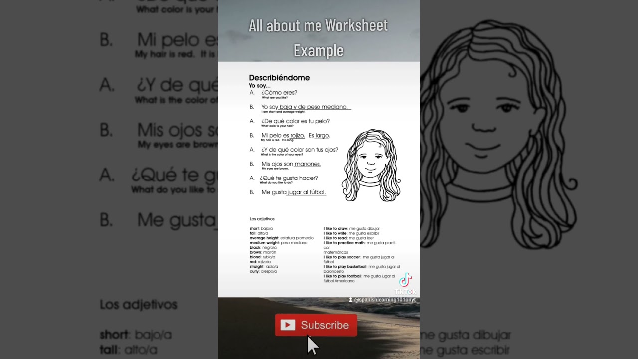 All about me Worksheet Example #spanish #foryou #español #explorepage #language #viral #bilingual - YouTube all-about-me-worksheet-example-spanish-foryou-espa-ol-explorepage-language-viral-bilingual-youtube