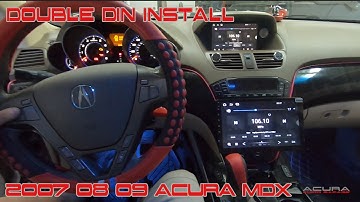 2007 2008 2009 Acura MDX Tech Package Navigation ELS Audio Radio Upgrade - Double Din Install 10.1”