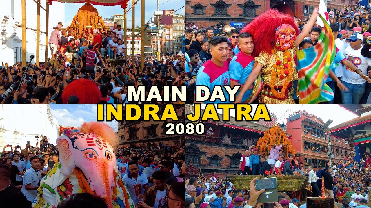 Indra Jatra (Yenyā  Punhi) 2080 Main Day (Day 3) -  Kathmandu's Biggest Festival Full Video [4K🇳🇵]