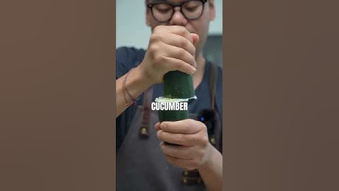 Has anyone tried this cucumber hack? #cucumber #cookinghacks
