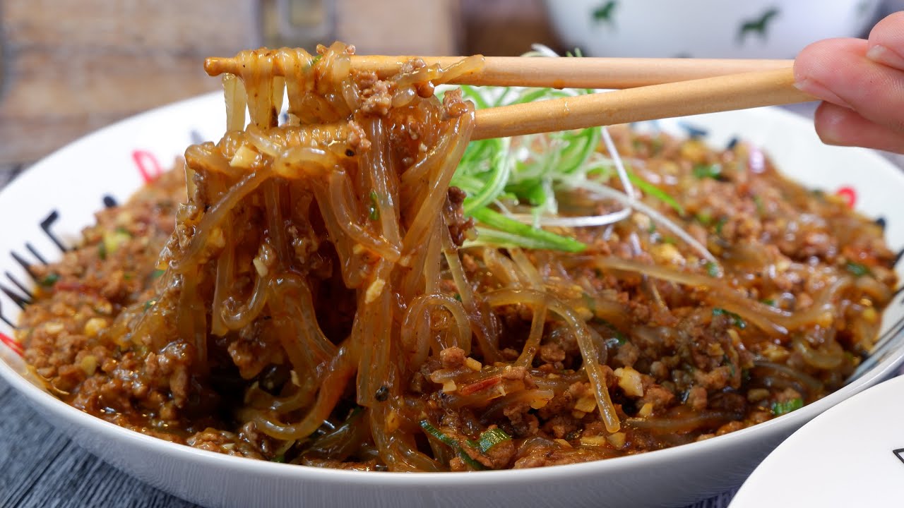 U must try our Familys Favourite! Mapo Tofu Style Beef Glass Noodles  Chinese Tanghoon Recipe