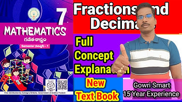 7th Class Maths(2024-25) New Syllabus|| Chapter-2|| Fractions & Decimals Full Concept|| Must Watch