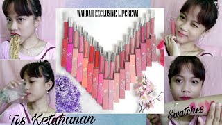 WARDAH EXCLUSIVE MATTE LIP CREAM | REVIEW & SWATCHES 05 08 09 14 15 17