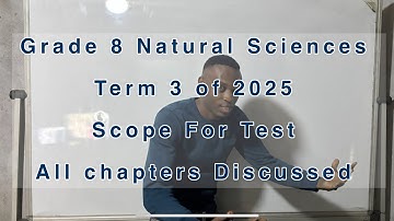 Grade 8 Natural Sciences Term 3 | Scope for 2025 Test