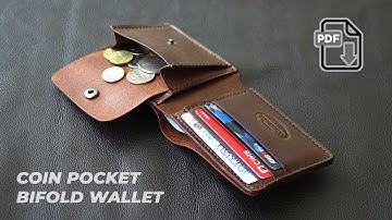 Coin Pocket Bifold Wallet || In-depth tutorial video with PDF Pattern