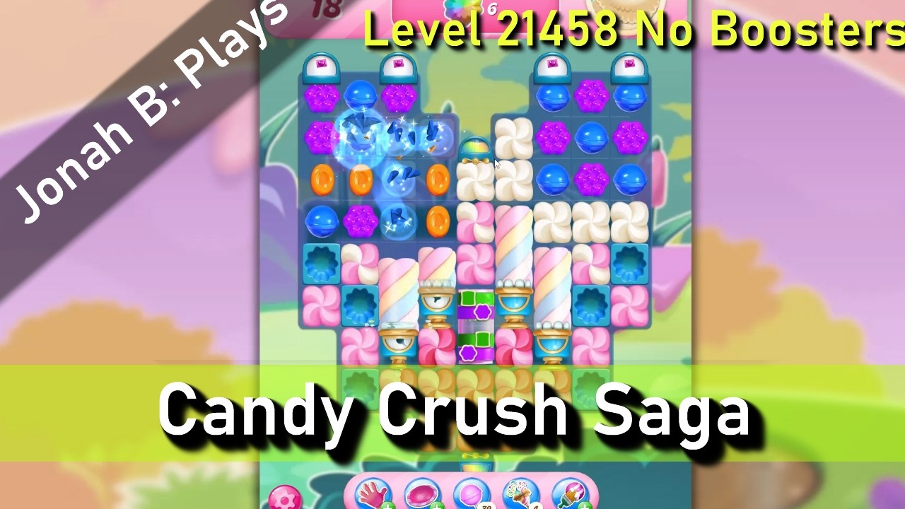 Candy Crush Saga, уровень 21458, без бустеров.