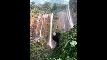 🌿Tumpak Sewu Waterfallsdonesia,Java.. Also known as Coban Sewu, waterfall #Wterfall #Indonesia #Java