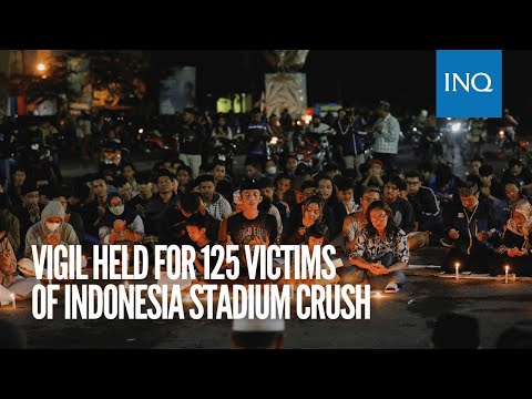 Vigil held for 125 victims of Indonesia stadium crush