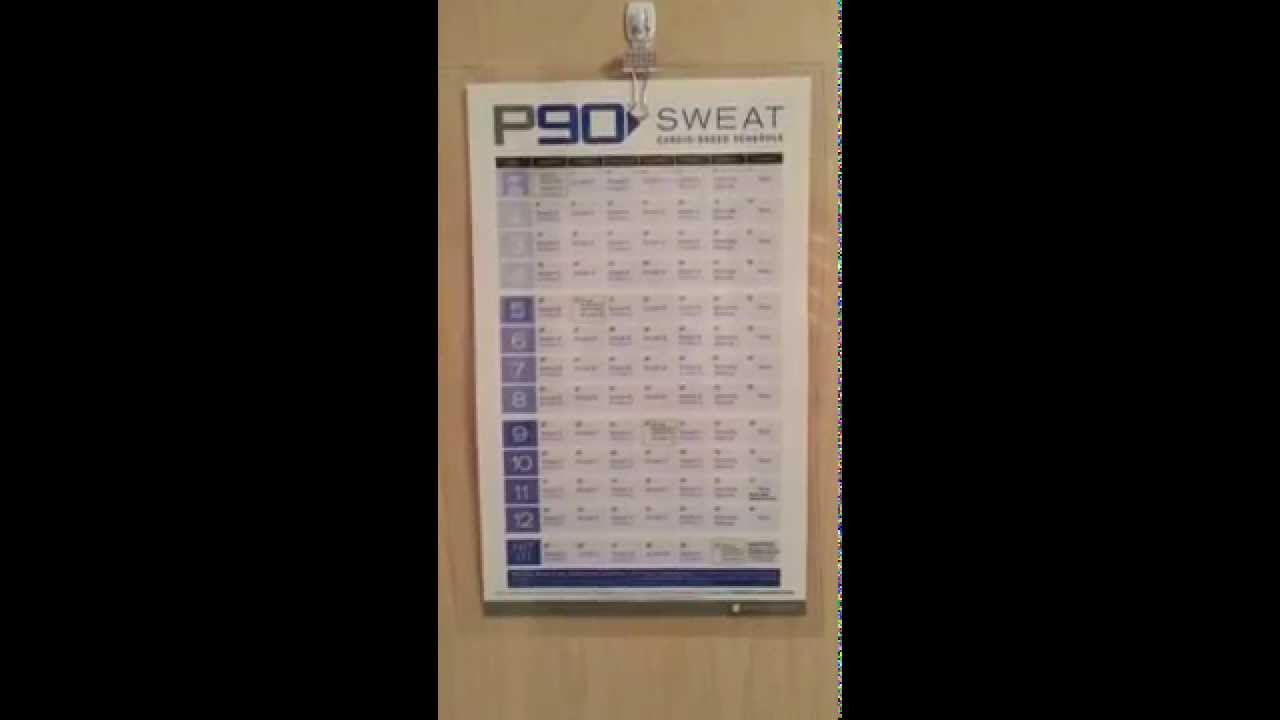 P90 Tip Workout Schedule Calendar