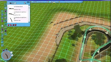 RCT3 Tutorial - How To Make A Realistic Coaster - Episode 19 - Curbs