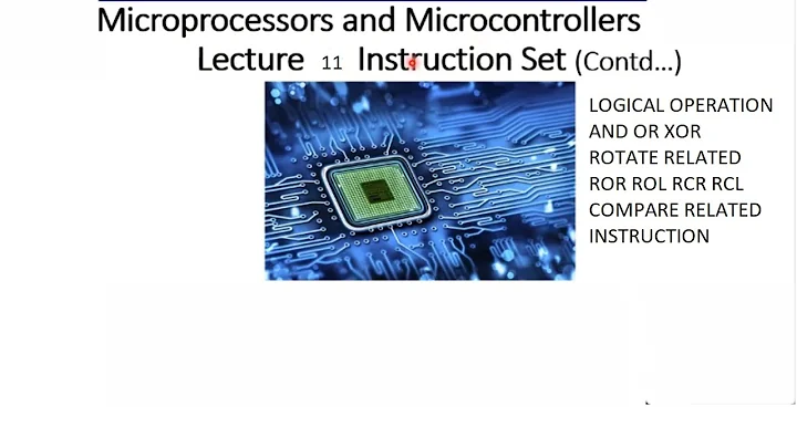 Lecture 11 Instruction Set of 8086 -V (LOGICAL Operation group)